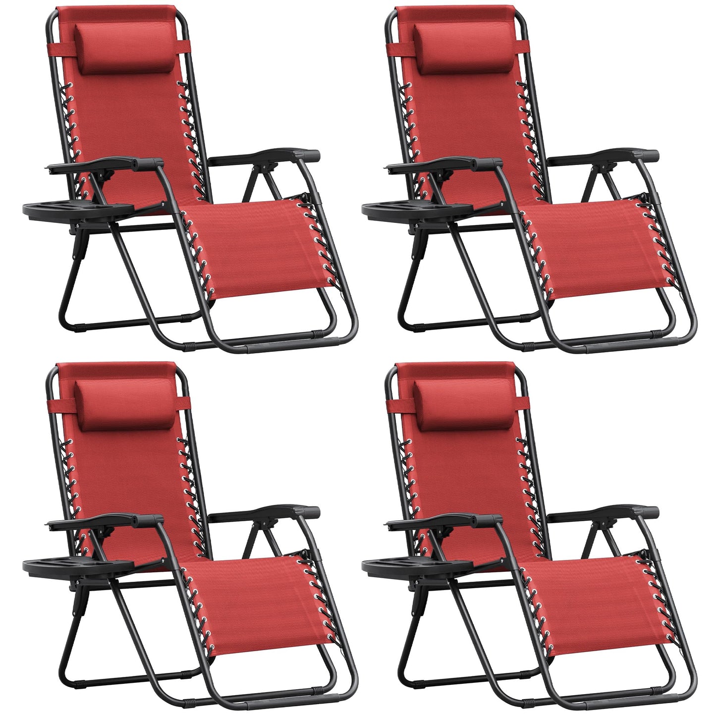 Adjustable Zero Gravity Folding Lounge Chair for Outdoor Relaxation