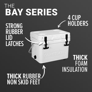 Premium Rotomolded Cooler for Outdoor Sports & Tailgate Use