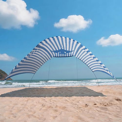 Portable Beach Shade Canopy with UPF 50+ UV Protection for 6 People