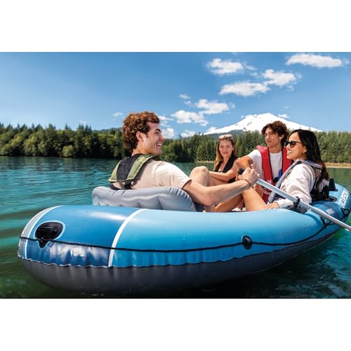 Inflatable Boat Set with Oars and High-Output Pump