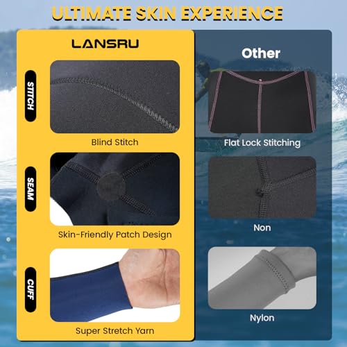 5/4mm Neoprene Wetsuit with Front Zip for Cold Water Surfing & Diving
