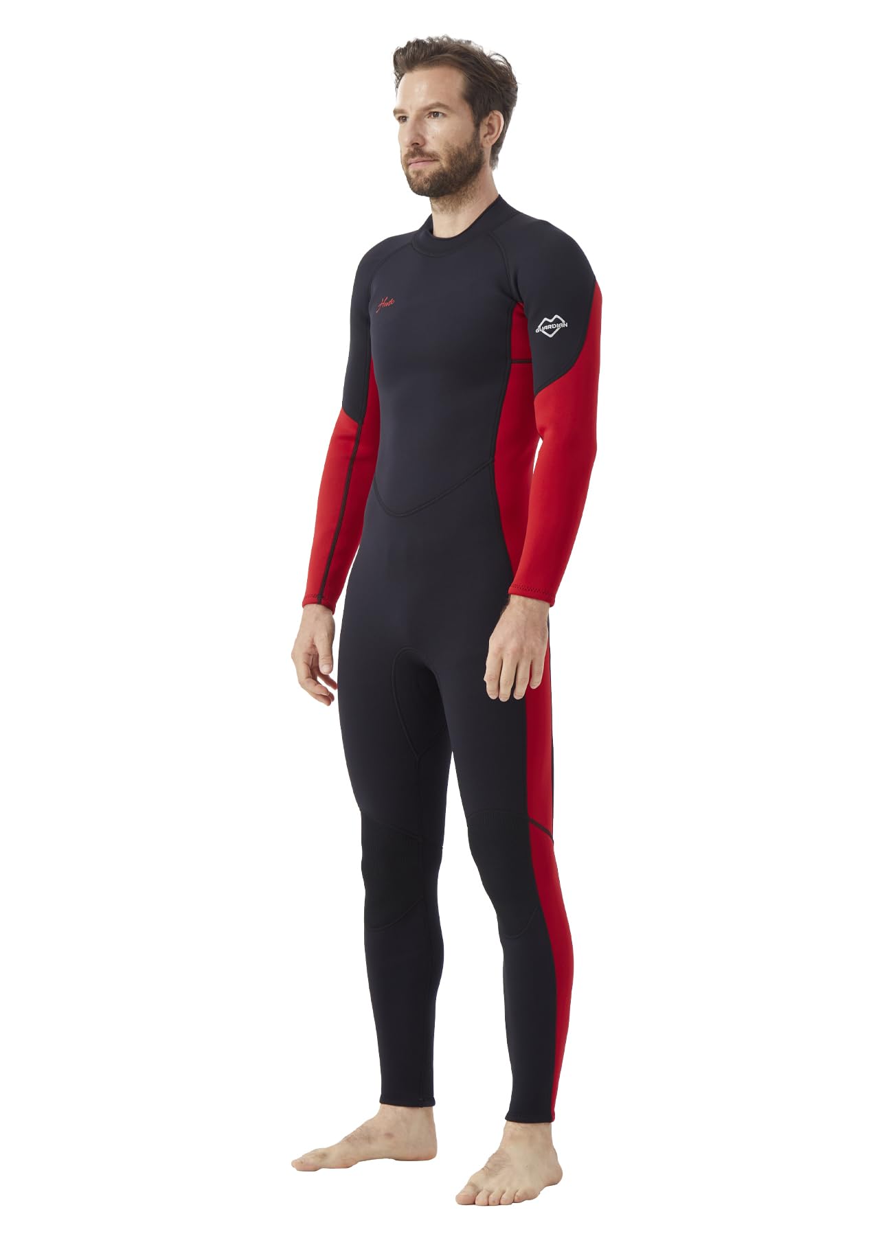 3/2mm Neoprene Wetsuit with Front & Back Zip for Surfing Diving & Swimming