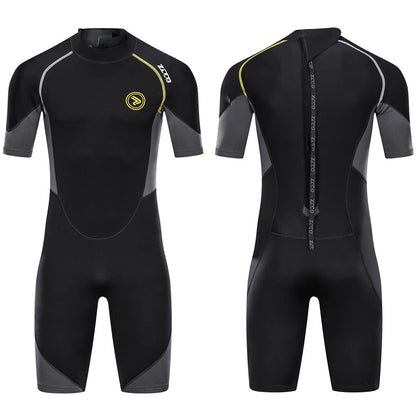 1.5mm Neoprene Shorty Wetsuit with Back Zip for Surfing & Diving