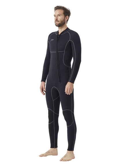 3/2mm Neoprene Wetsuit with Front & Back Zip for Surfing Diving & Swimming