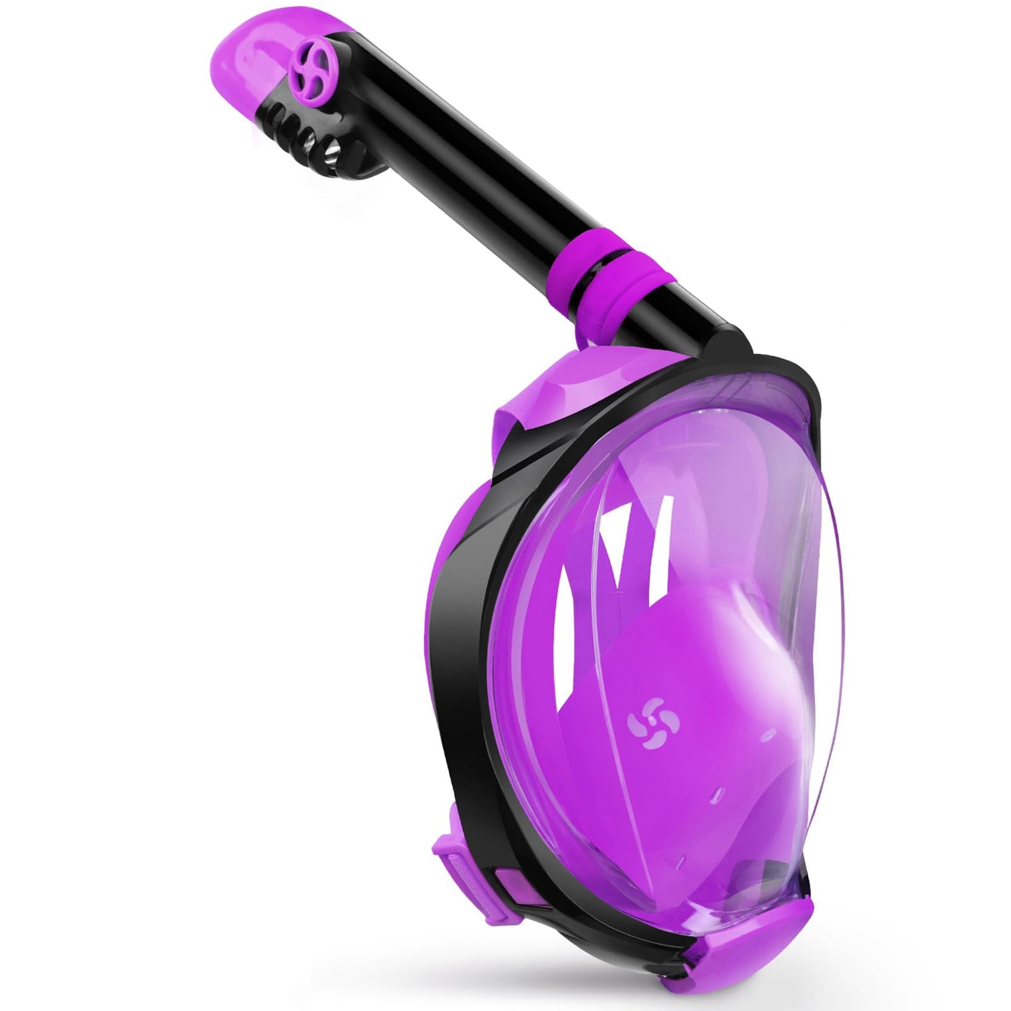 Full Face Snorkel Mask with Dry Top System and 180° Panoramic View