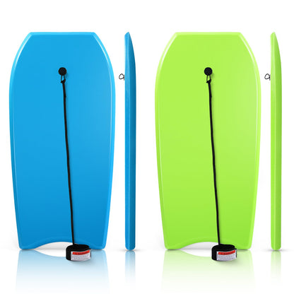 Lightweight Bodyboard with Leash for Beach Surfing and Water Activities