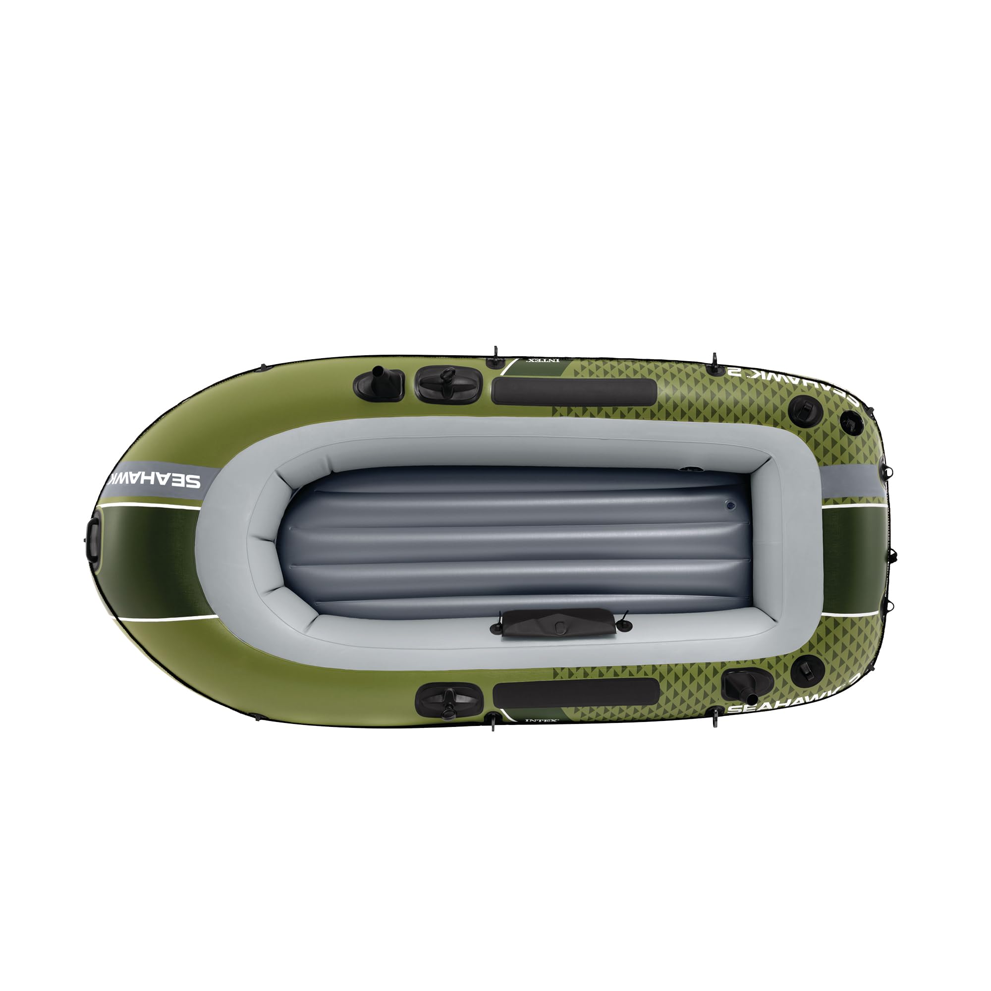 Inflatable Fishing Boat with Oars, Pump & Gear Storage Pouch