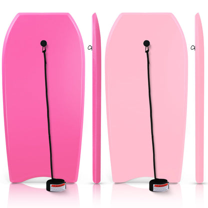 Lightweight Bodyboard with Leash for Beach Surfing and Water Activities