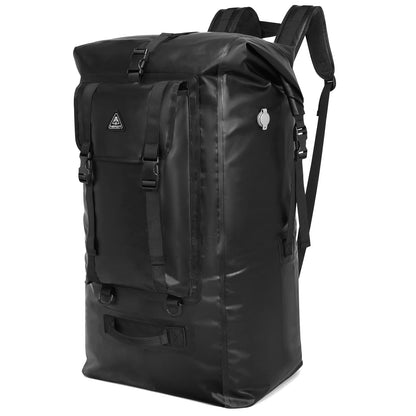 IPX7 Waterproof Roll Top Backpack with Air Valve for Kayaking & Camping