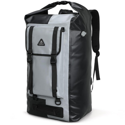 IPX7 Waterproof Roll Top Backpack with Air Valve for Kayaking & Camping