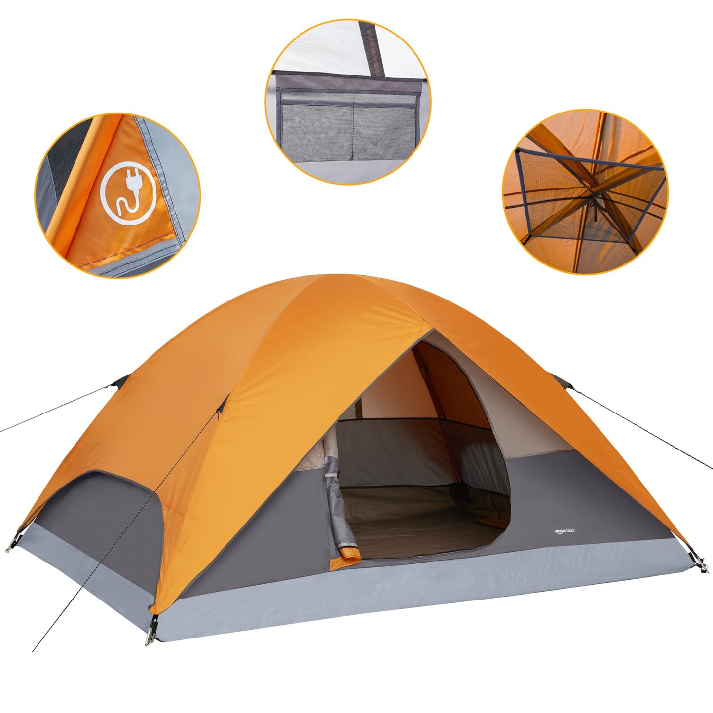 3-Season Dome Camping Tent with Rainfly for Outdoor Adventures