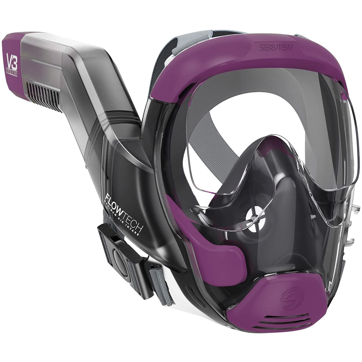 Full Face Snorkel Mask with 180° Panoramic View for Adults