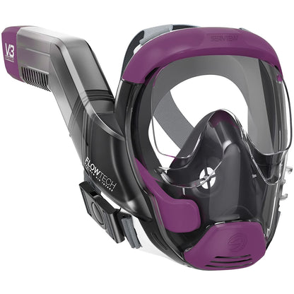 Full Face Snorkel Mask with 180° Panoramic View for Adults