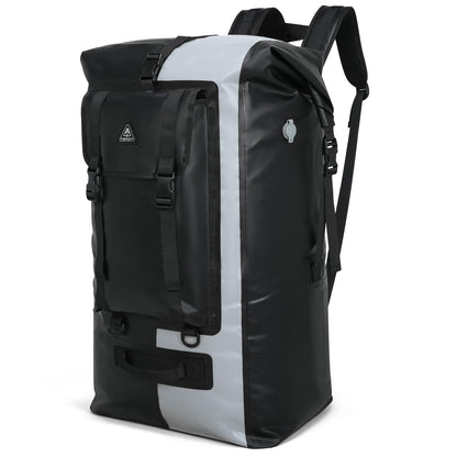 IPX7 Waterproof Roll Top Backpack with Air Valve for Kayaking & Camping