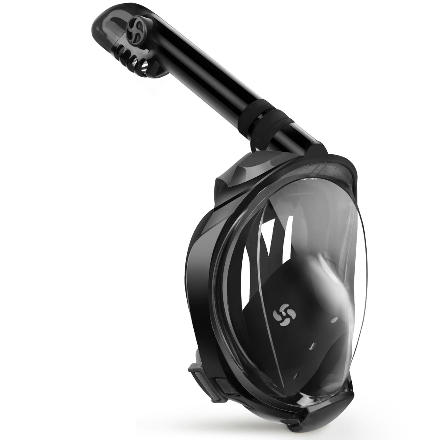 Full Face Snorkel Mask with Dry Top System and 180° Panoramic View