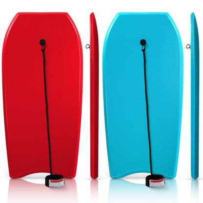 Lightweight Bodyboard with Leash for Beach Surfing and Water Activities