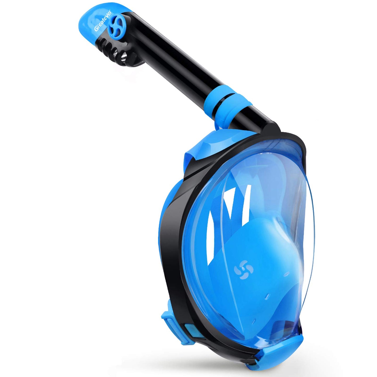 Full Face Snorkel Mask with Dry Top System and 180° Panoramic View