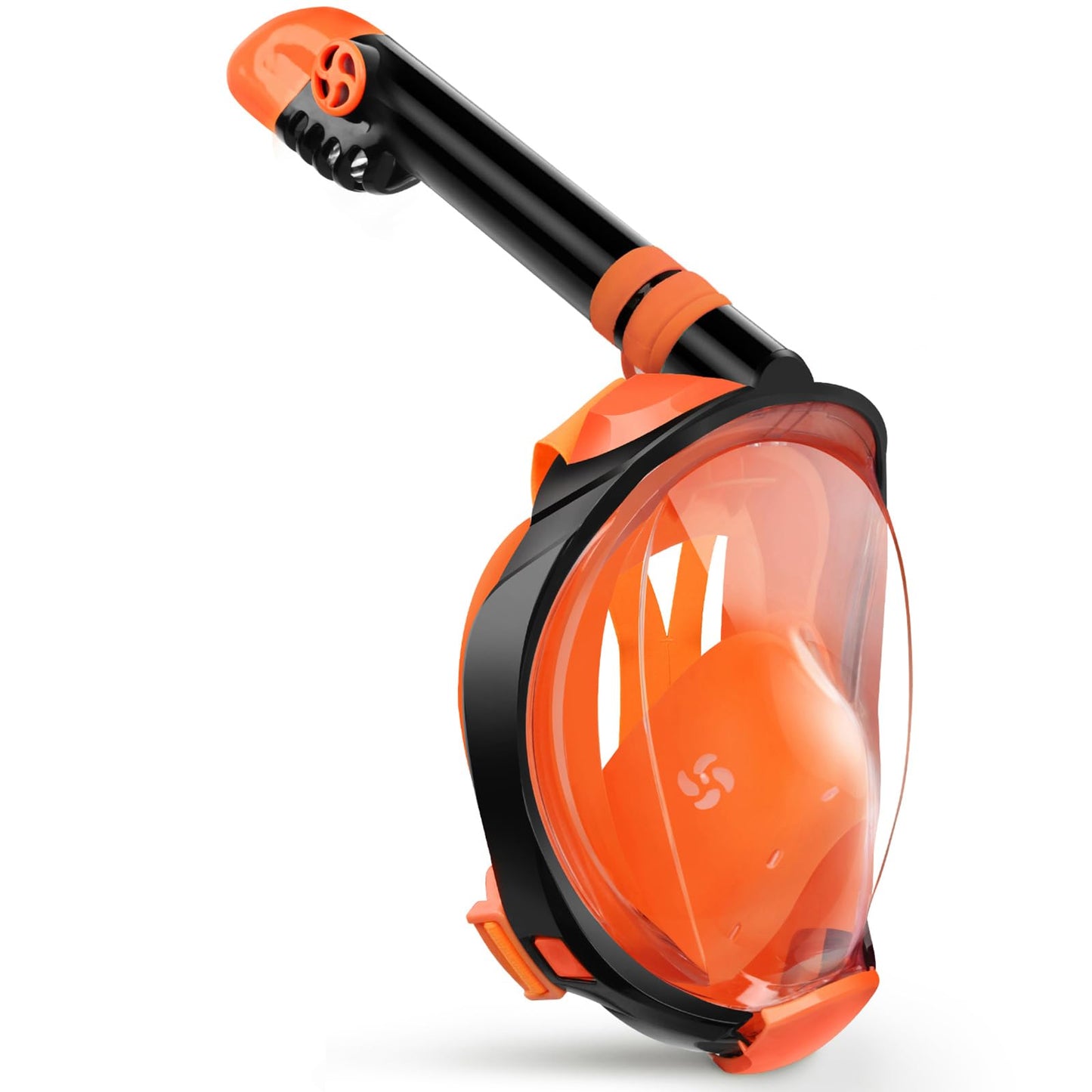 Full Face Snorkel Mask with Dry Top System and 180° Panoramic View