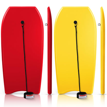 Lightweight Bodyboard with Leash for Beach Surfing and Water Activities