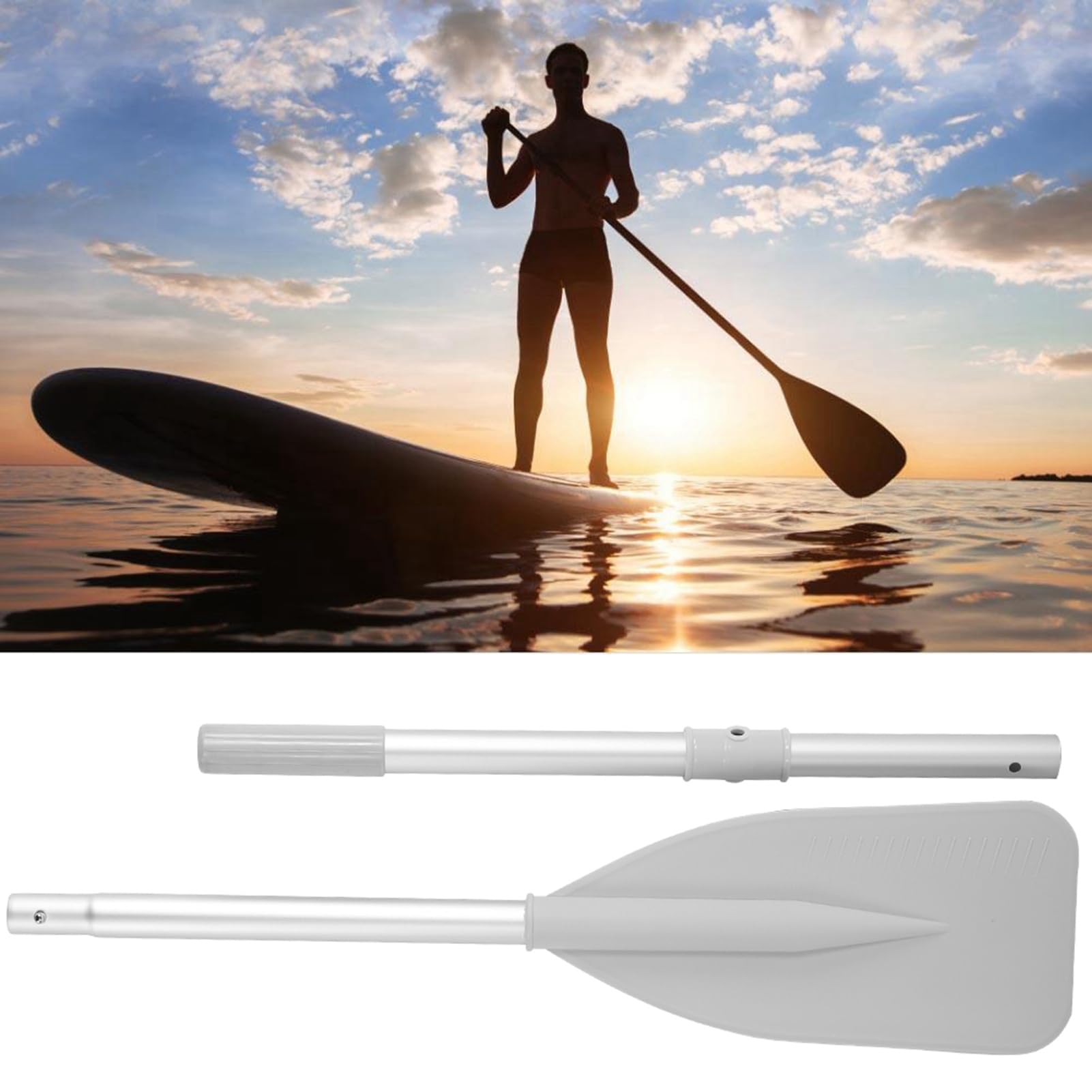 Aluminum Boat Oars with Locks for Kayaks Canoes & Boats