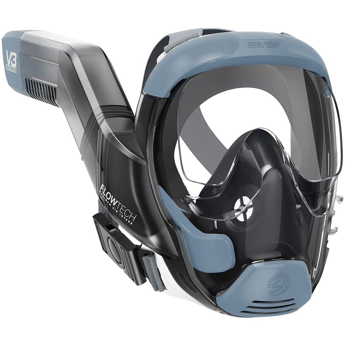 Full Face Snorkel Mask with 180° Panoramic View for Adults