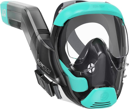 Full Face Snorkel Mask with 180° Panoramic View for Adults