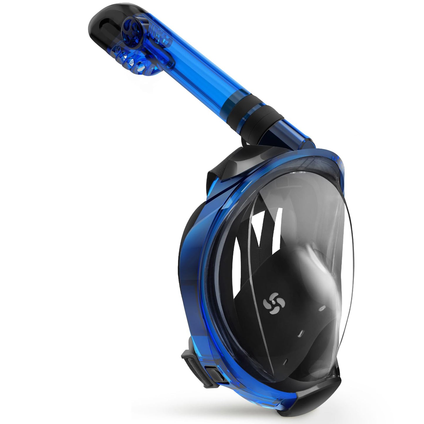 Full Face Snorkel Mask with Dry Top System and 180° Panoramic View