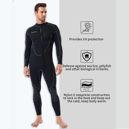 3mm Shorty Wetsuit with Front Zip for Diving Snorkeling & Kayaking