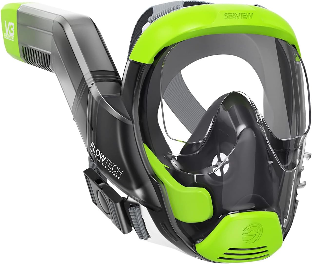 Full Face Snorkel Mask with 180° Panoramic View for Adults