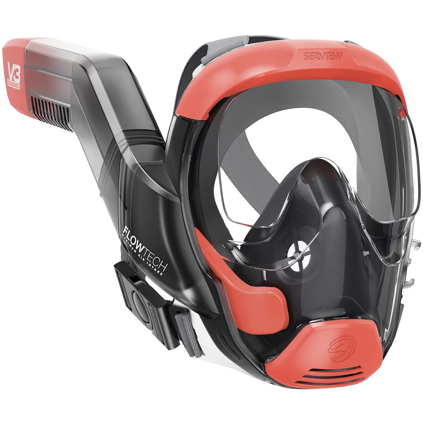 Full Face Snorkel Mask with 180° Panoramic View for Adults