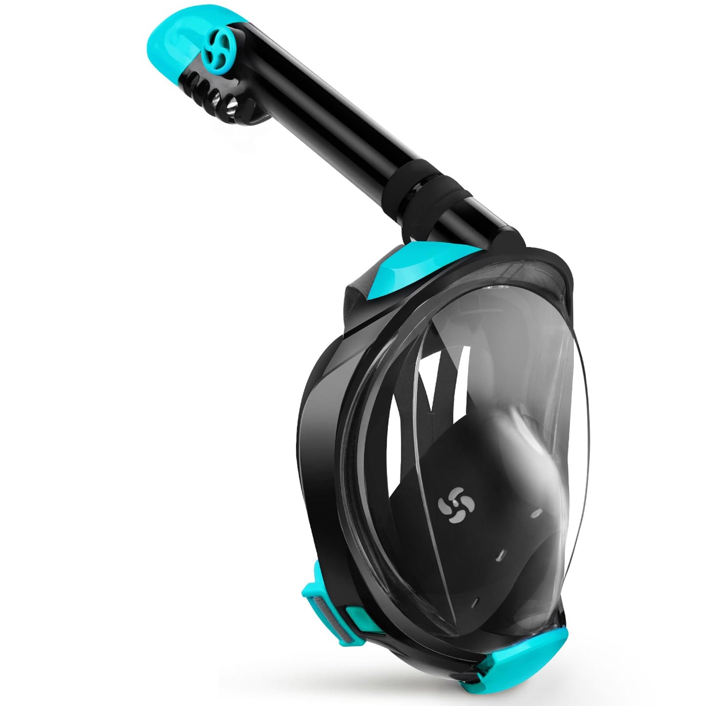 Full Face Snorkel Mask with Dry Top System and 180° Panoramic View
