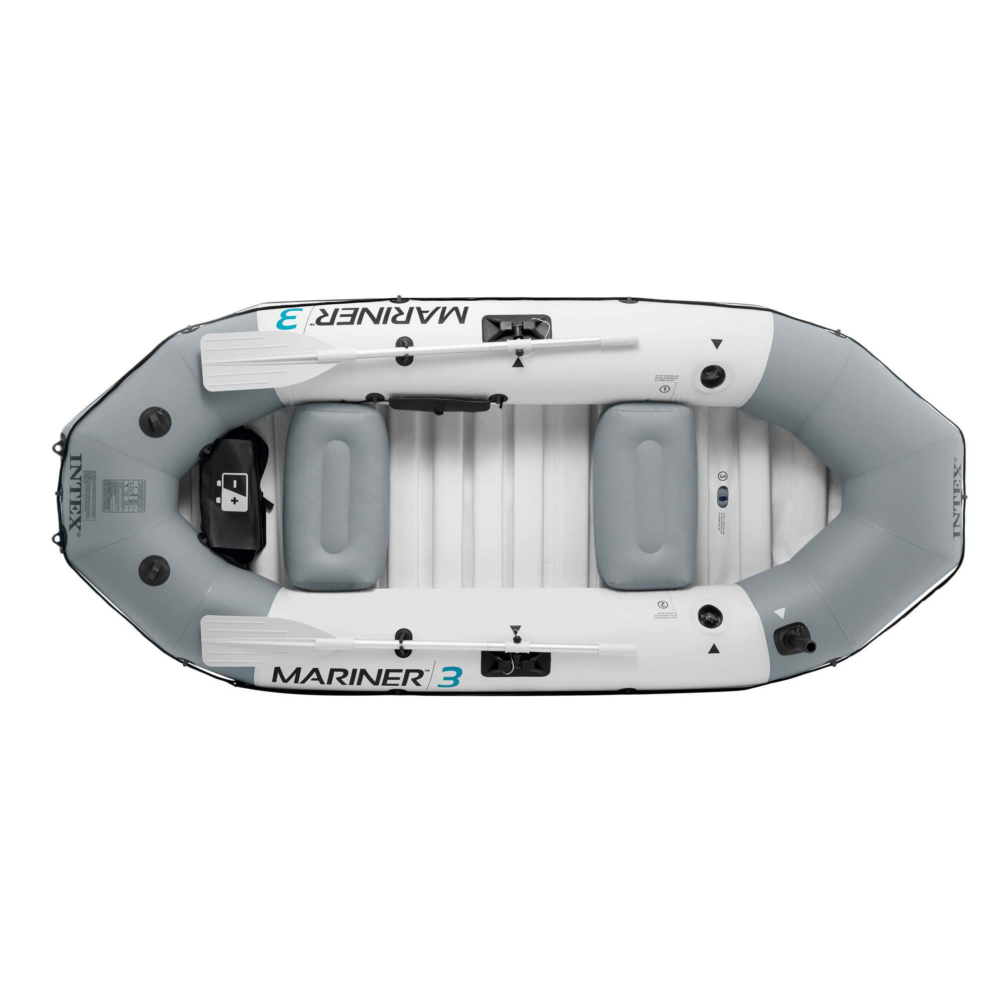 Heavy Duty Inflatable Fishing Boat with Oars Pump & Rod Holders