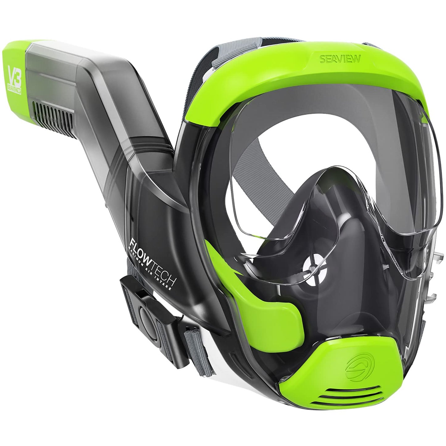 Full Face Snorkel Mask with 180° Panoramic View for Adults