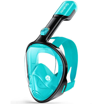 Full Face Snorkel Mask with Dry Top System and Camera Mount for Adults