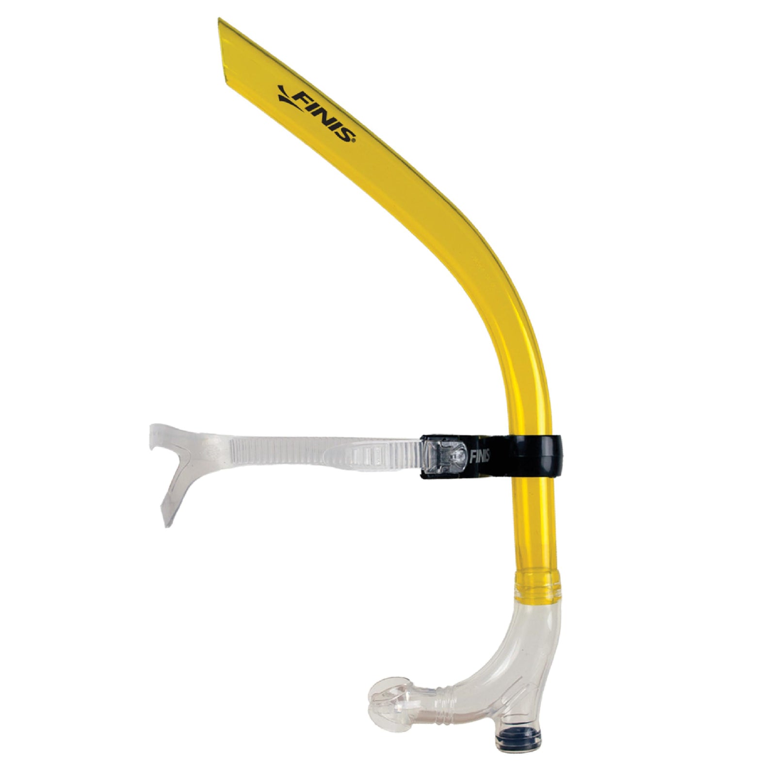 Center Mount Swim Snorkel for Adults with Adjustable Fit & Purge Valve