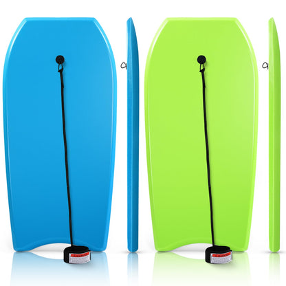 Lightweight Bodyboard with Leash for Beach Surfing and Water Activities