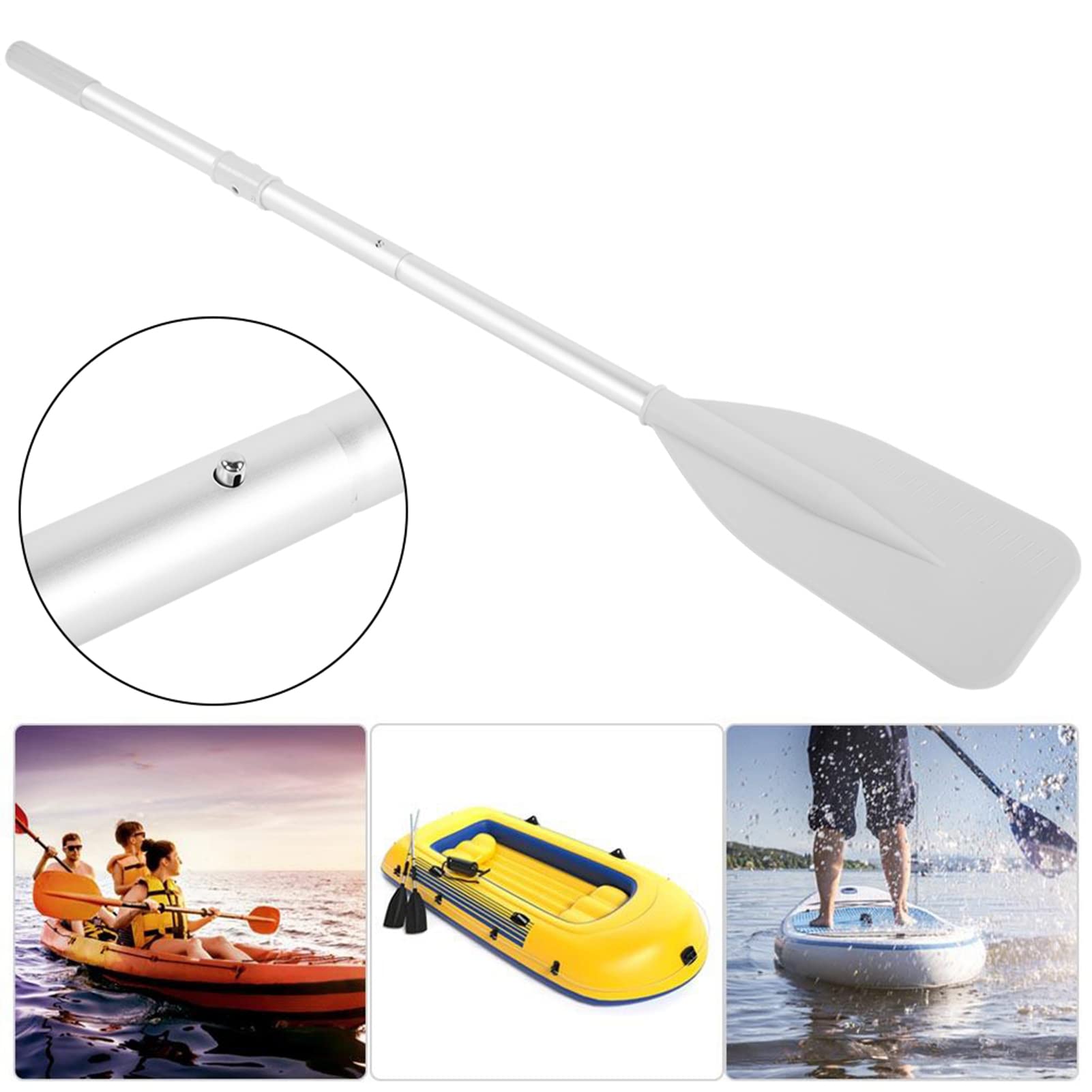 Split Shaft Aluminum Boat Oars with Locks for Kayaks & Inflatable Boats