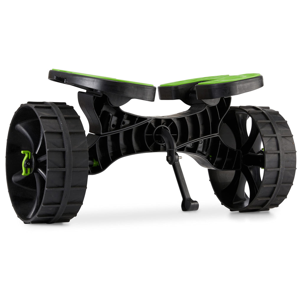 Foldable Kayak Cart with Puncture-Free Wheels and Adjustable Straps for Transport