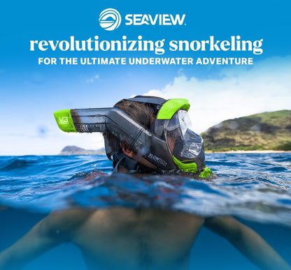 Full Face Snorkel Mask with 180° Panoramic View for Adults