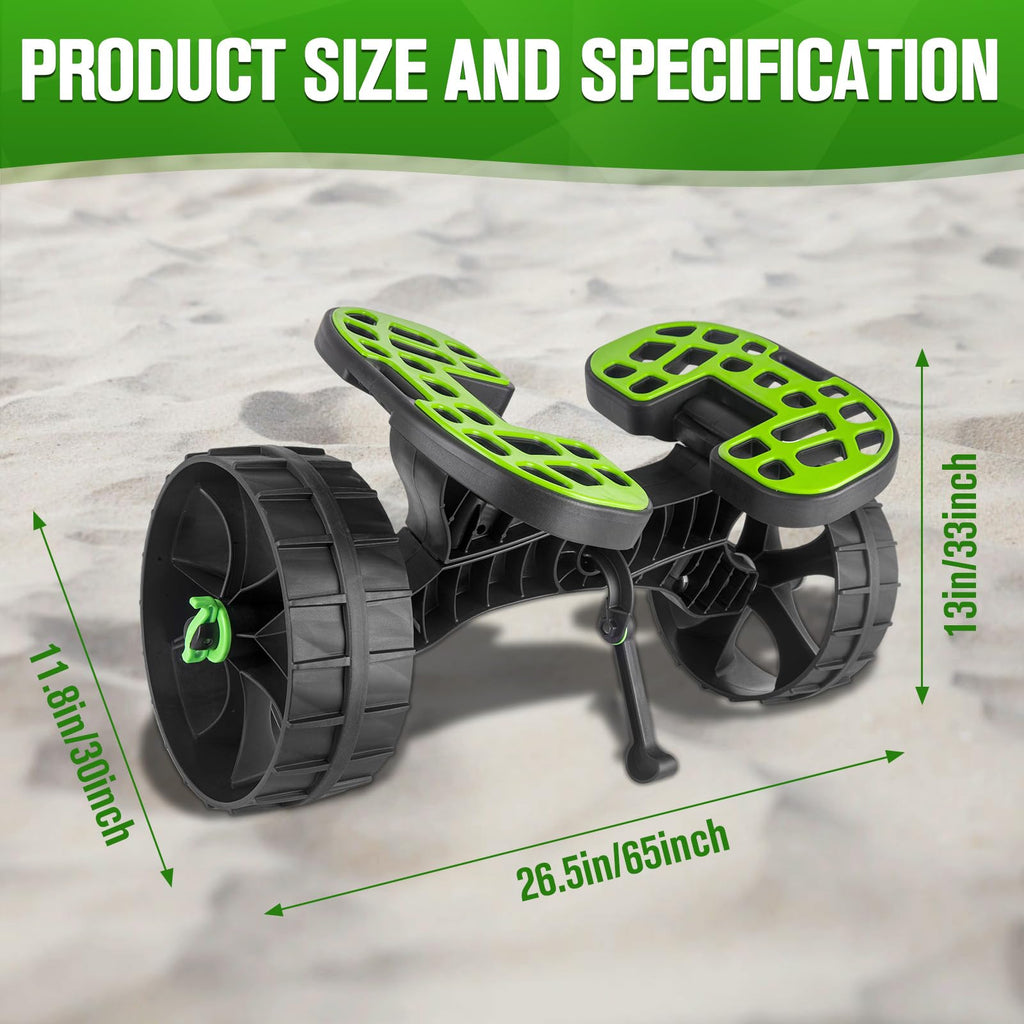 Kayak Cart Dolly with Puncture Free Wheels and Adjustable Straps for Transport