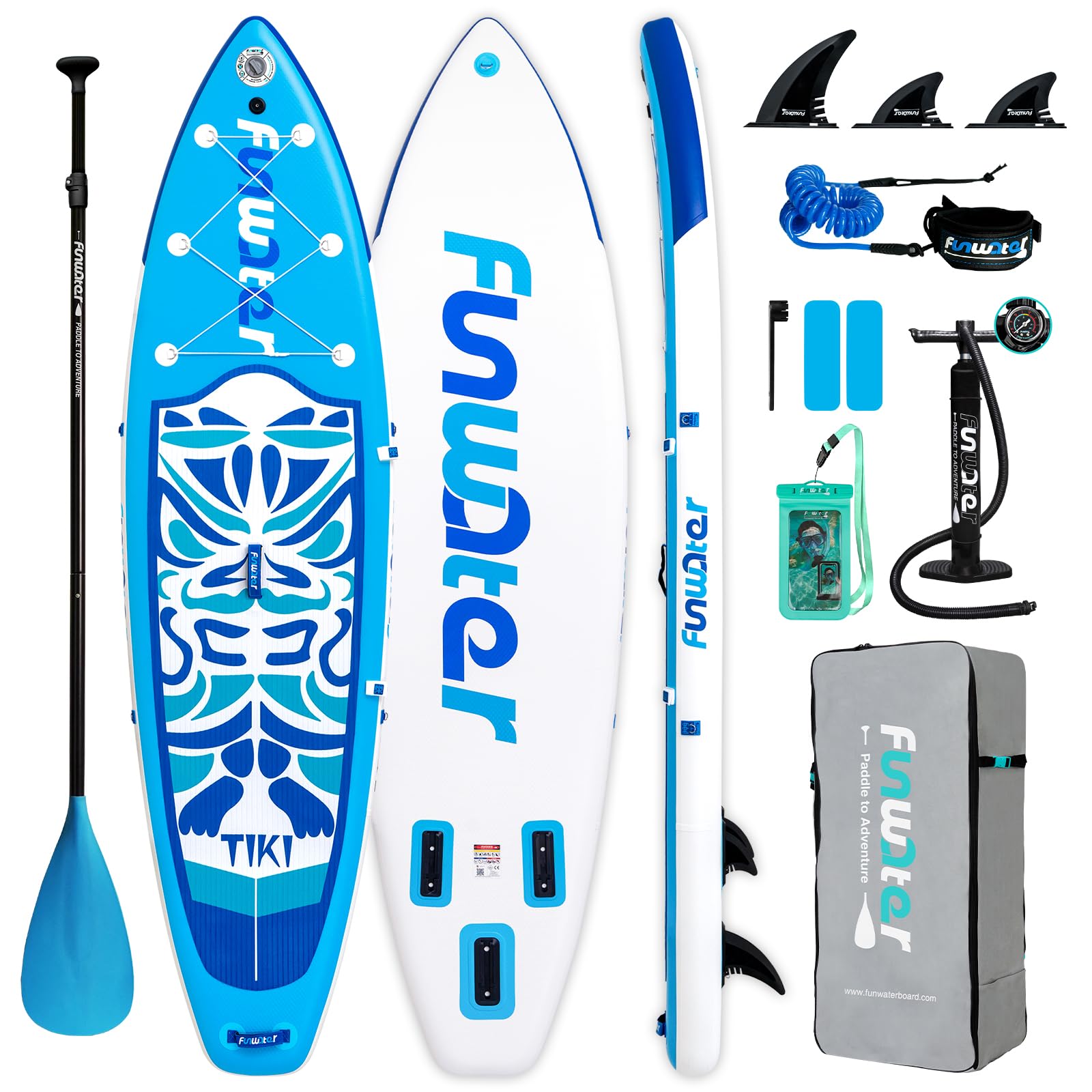 Ultra-Light Inflatable Stand Up Paddle Board with Accessories for All Levels
