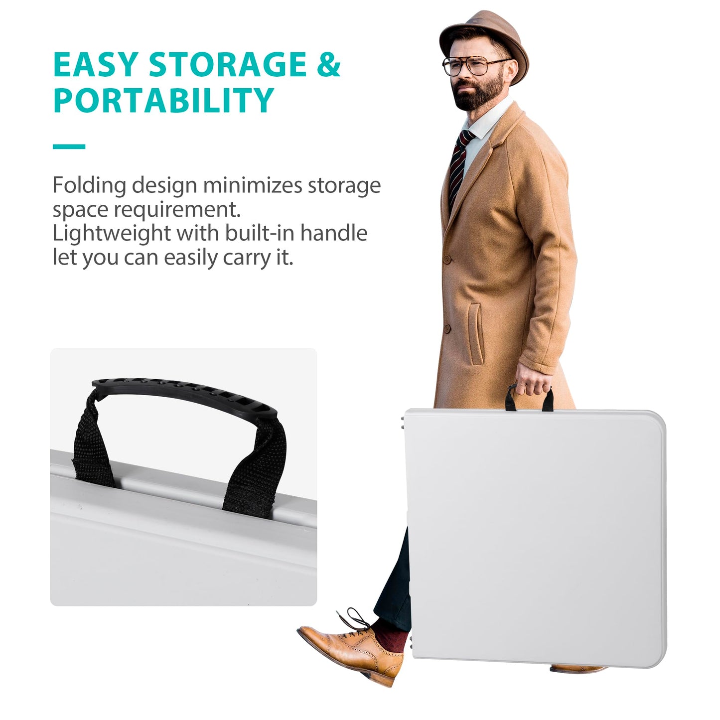 Portable Folding Table for Camping, Picnic & Outdoor Events