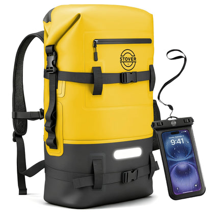 Waterproof Roll Top Dry Bag Backpack with Phone Case for Kayaking & Camping