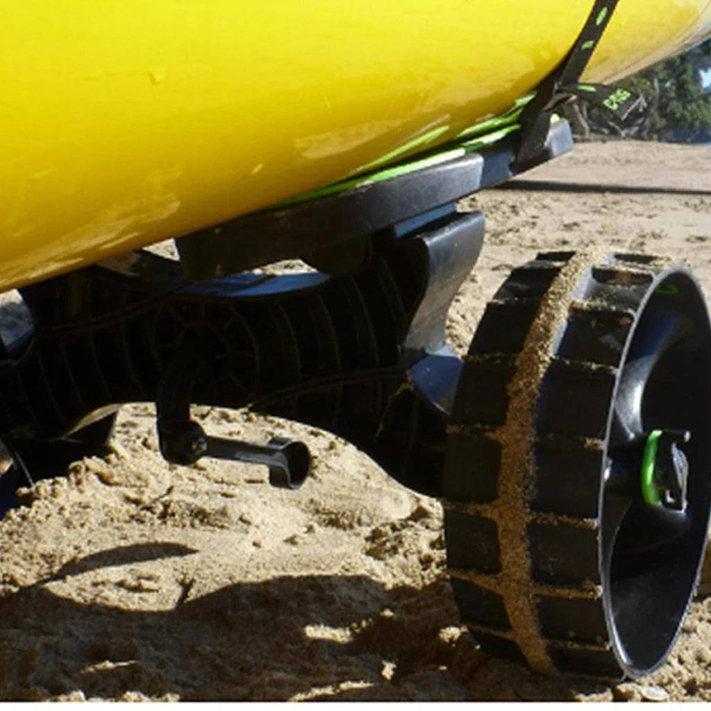 Foldable Kayak Cart Dolly with Puncture-Free Wheels and Heavy Duty Frame