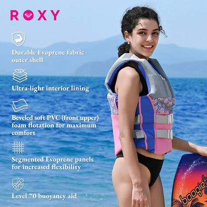 USCG Approved Lightweight Life Jacket for Women & Watersports Activities