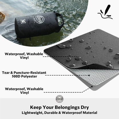 Waterproof Roll Top Dry Bag Backpack with Phone Case for Kayaking & Camping