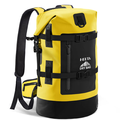 40L Waterproof Dry Bag Backpack with Roll Top Design for Kayaking & Outdoor Travel