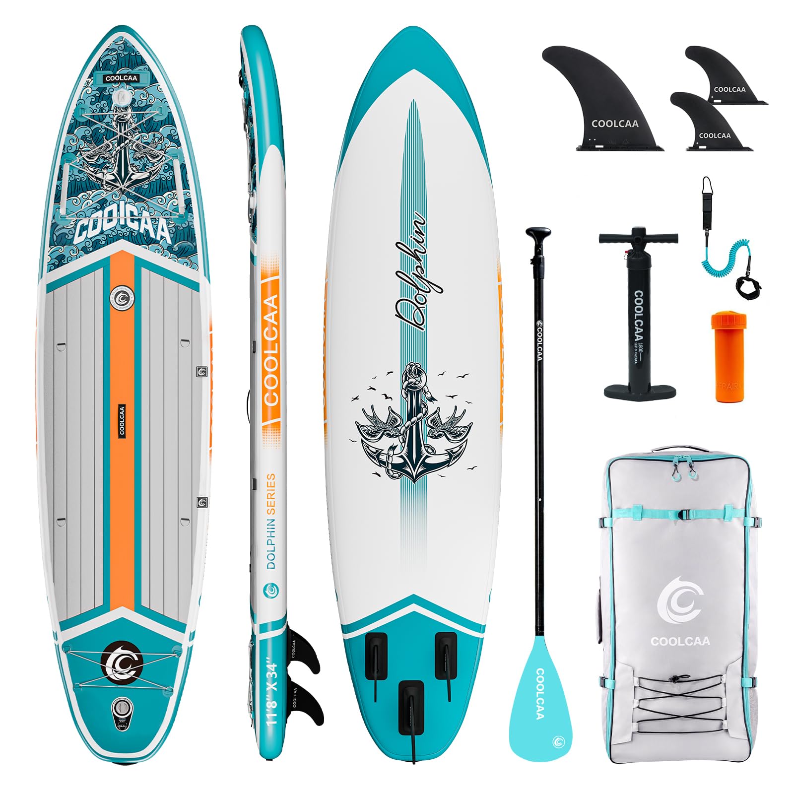 Extra Wide Inflatable Paddle Board for Family, Beginners & Fishing Use