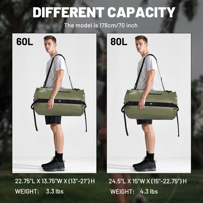 Waterproof Roll Top Duffel Bag for Kayaking Camping & Outdoor Travel