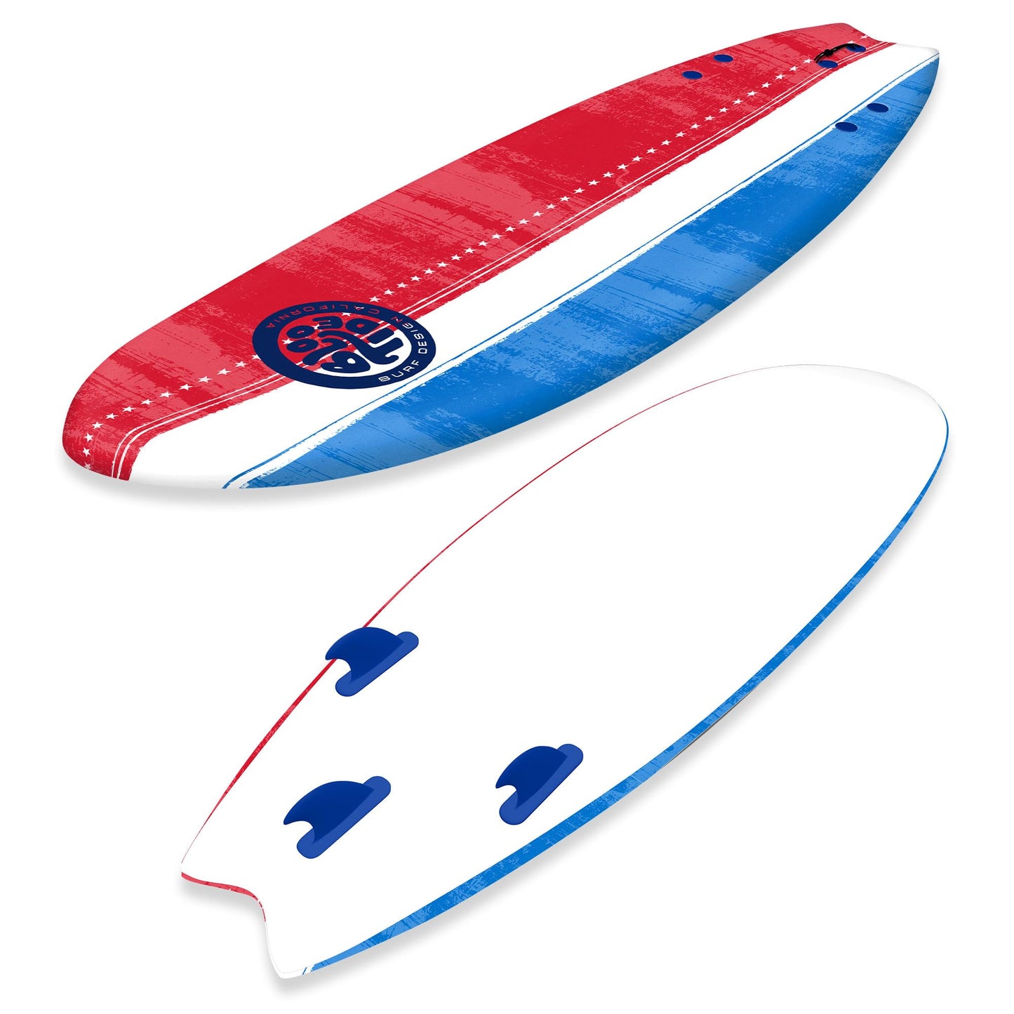Bloo Tide 6’ Swallow Tail Soft Surfboard